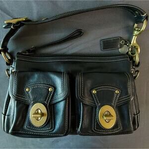 Coach Legacy 65th Anniversary Black Leather Shoulder Bag 10328